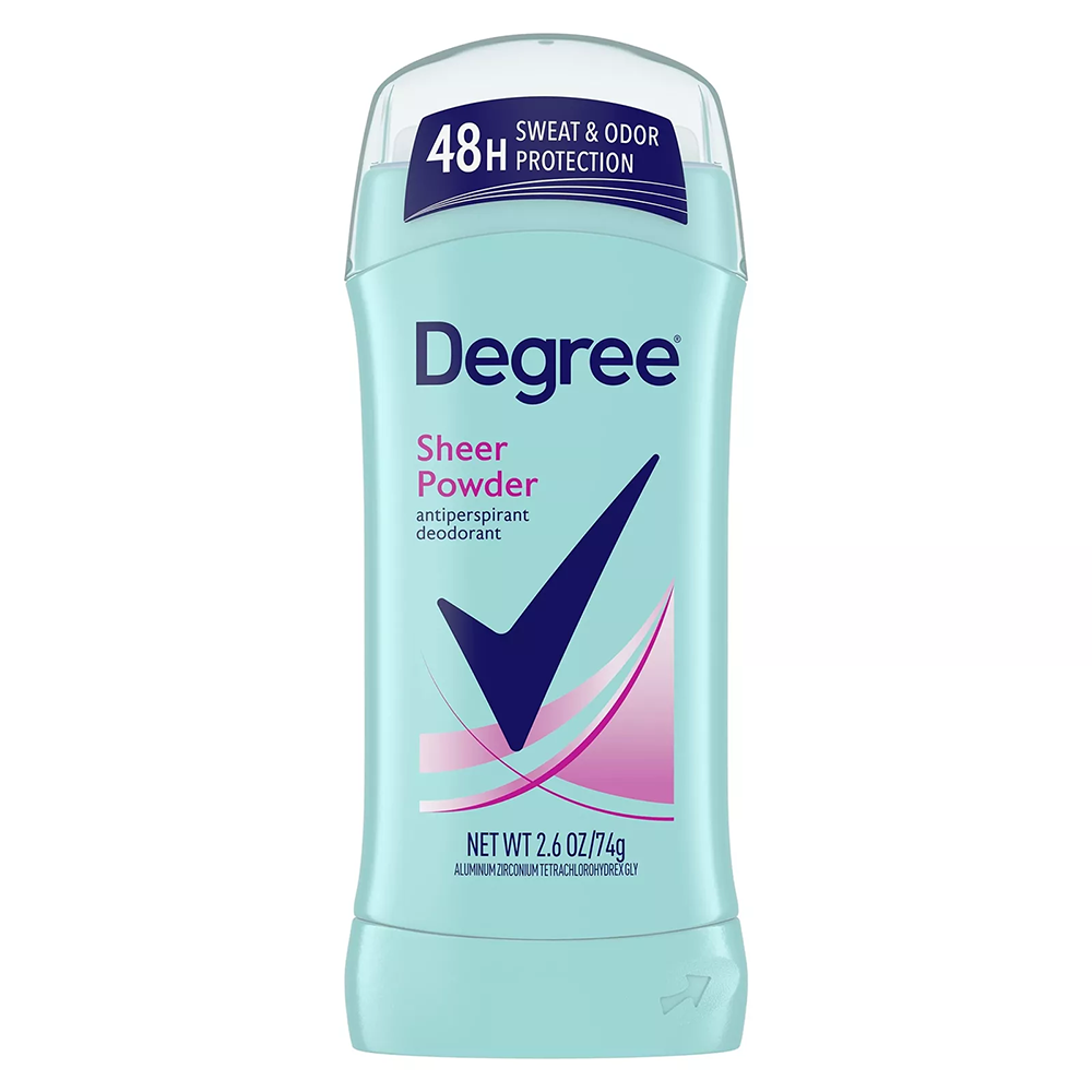 Degree Anti-Perspirant And Deodorant Invisible Solid For Women, Sheer Powder, 2.6 Oz